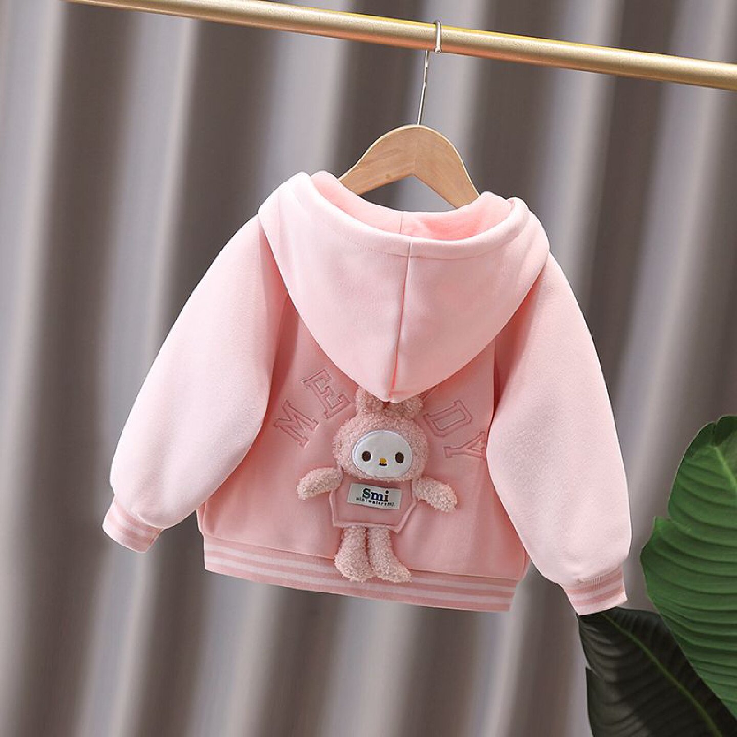 女童连帽外套秋装2025新款洋气儿童女宝宝棒球服上衣小童女孩衣服
