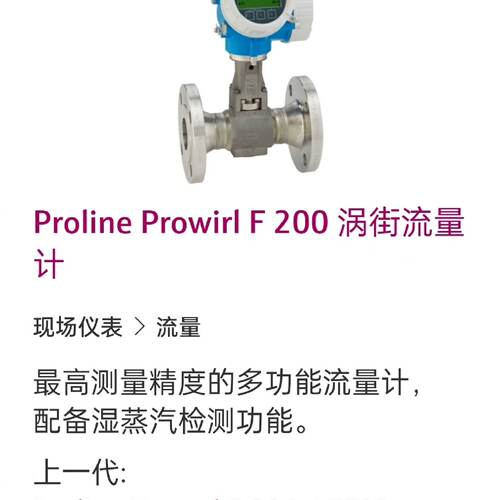 询Prowirl F 200 7F2C1F DN150 6