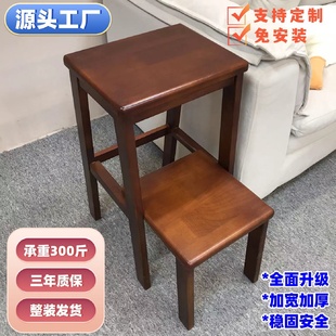 家用阶梯凳 一件代发小凳子一体多功能垫脚凳床尾凳子实木新中式