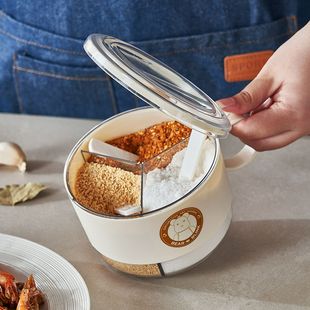 调料盒多格一体厨房高颜值可爱大容量调味罐盐味精白糖佐料收纳盒