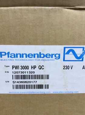 （洋洋设备）德国pfannenberg百能堡PWI3000HPQC换