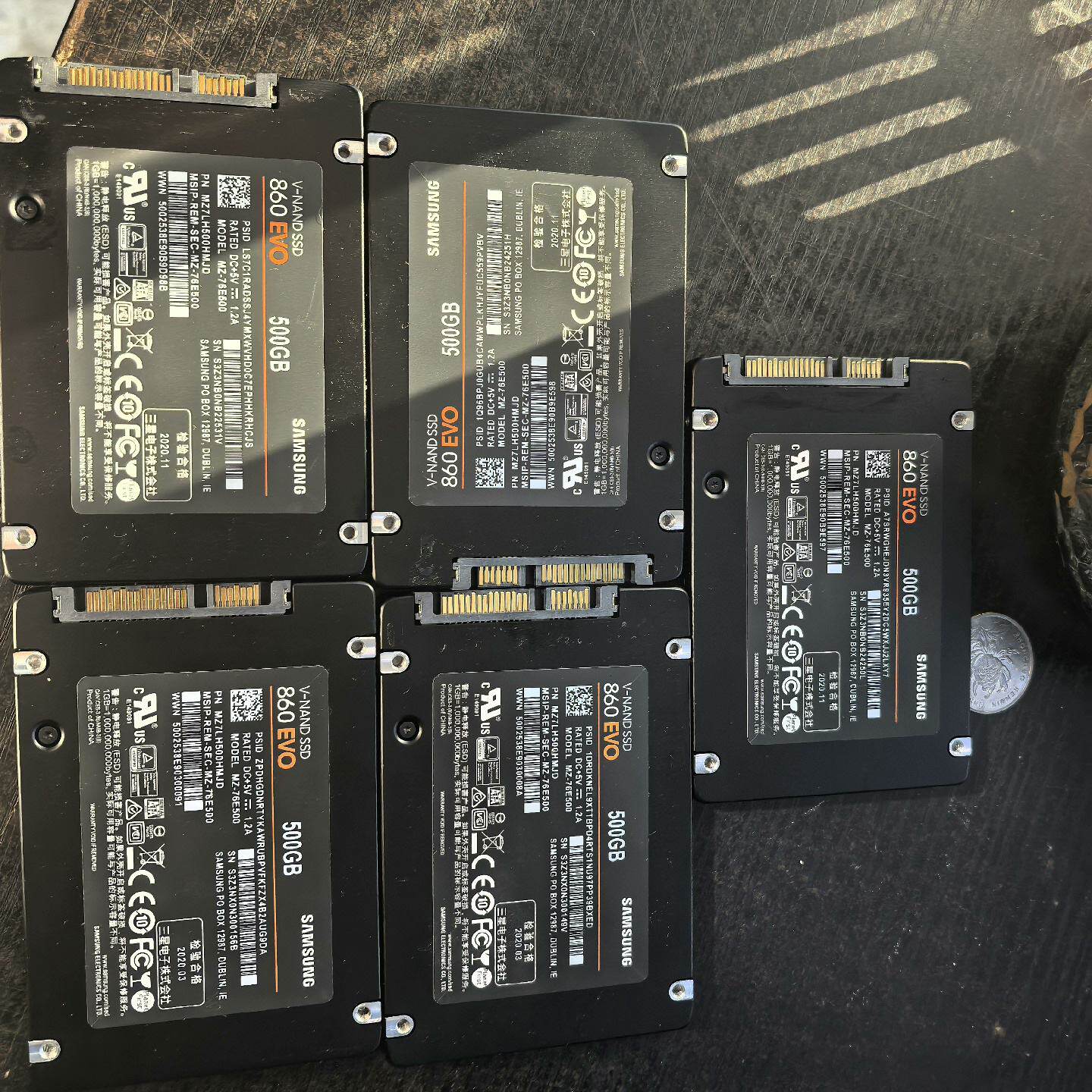 三星原装 860 EVO 500G固态硬盘  功能正常 成色议价