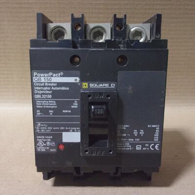 NEW Square D QBL QBL32150 3 Pole 150 Amp 240V Circuit Breake
