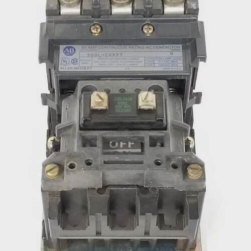 ALLEN BRADLEY 500LCOA93 LIGHTING CONTACTOR CC254C 230240V 60