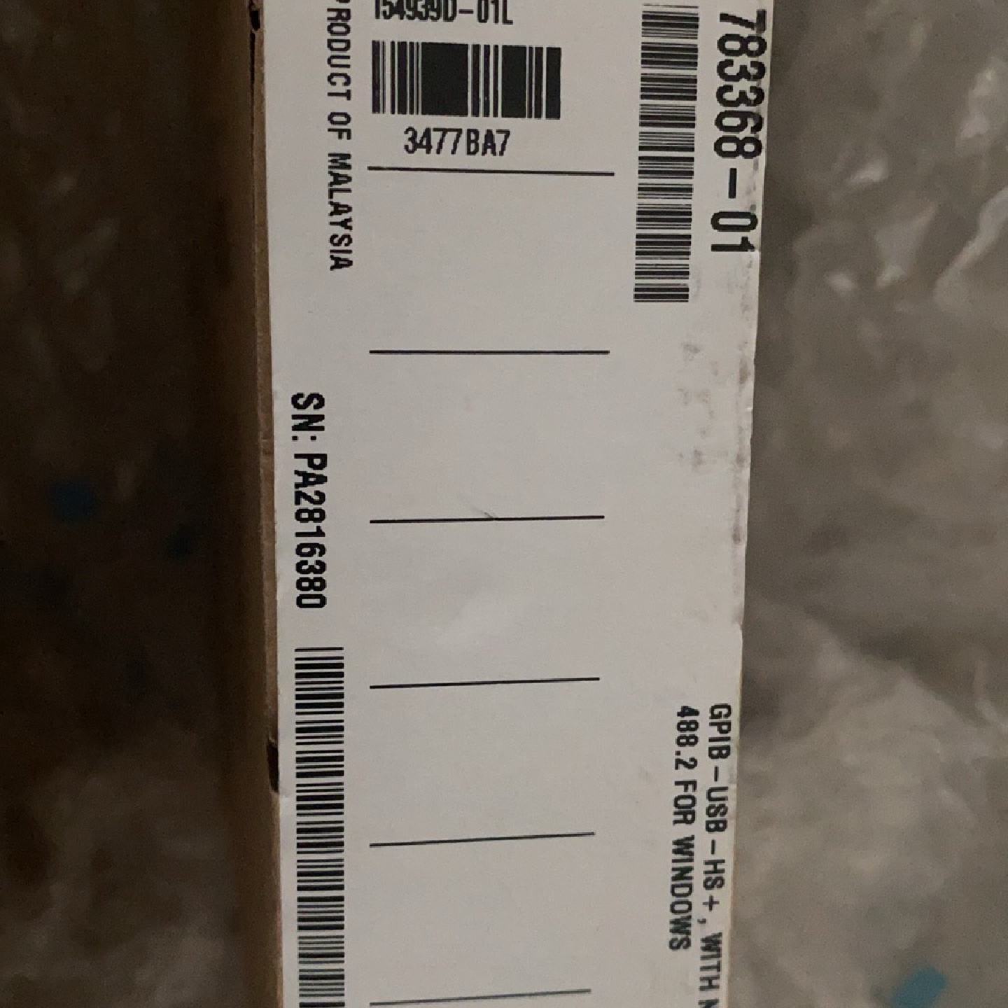 议价--美国原装NI GPIB-USB-HS接口转换器,马来西亚制