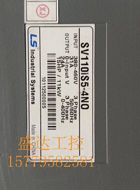 议价LG LS频器 SSV110iS5-4N0 380V 1KW 1V110iS5-4N变O 已测试KI