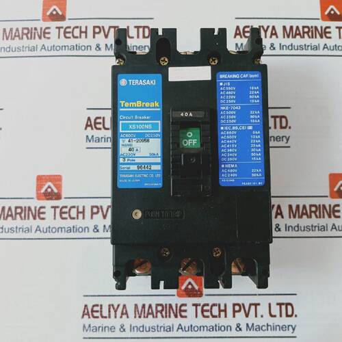 Interruptor Automtico Terasaki Elctrico XS100NS 3 Polos 40A