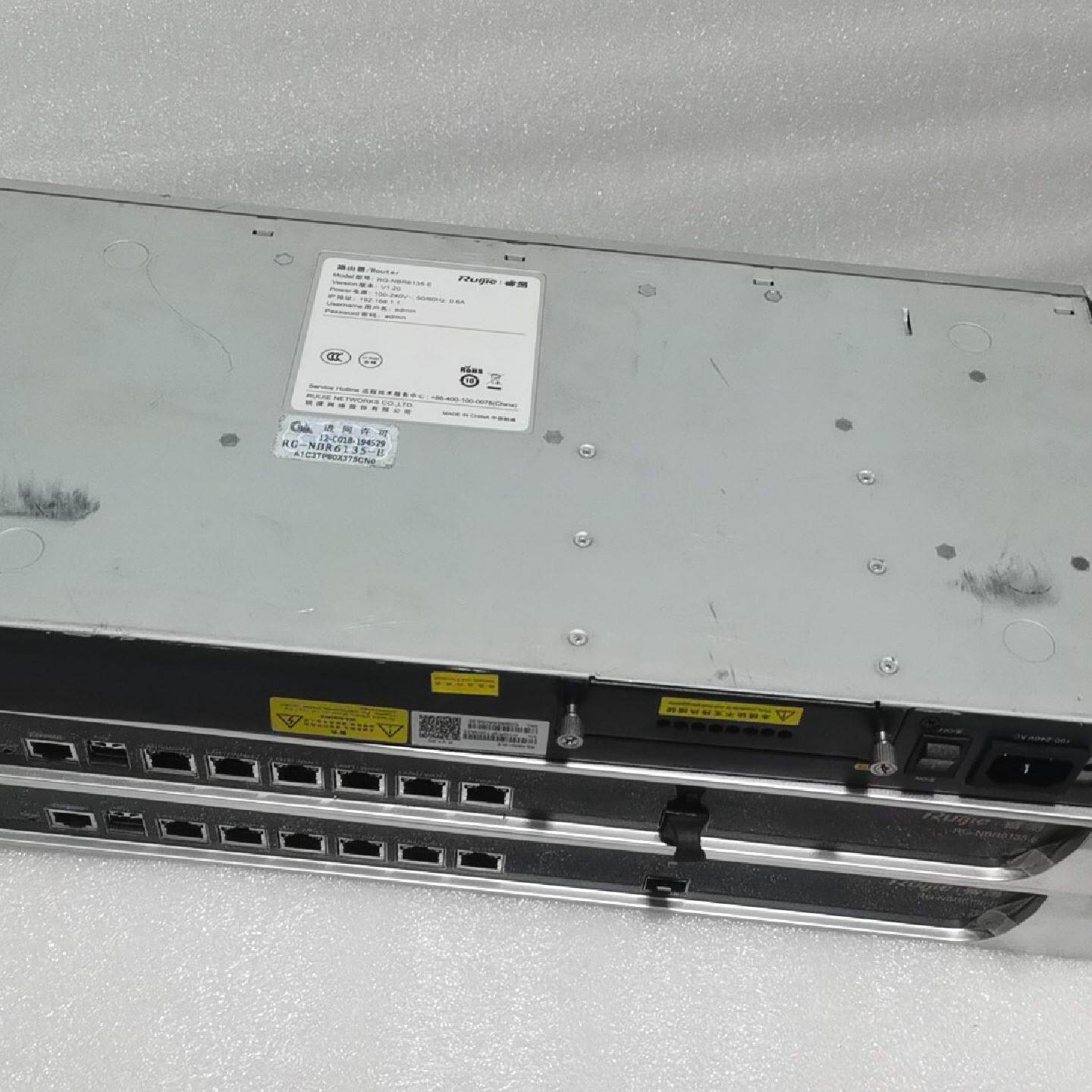 议价--二手 锐捷RG-NBR6135-E 全千兆企业路由器 成色