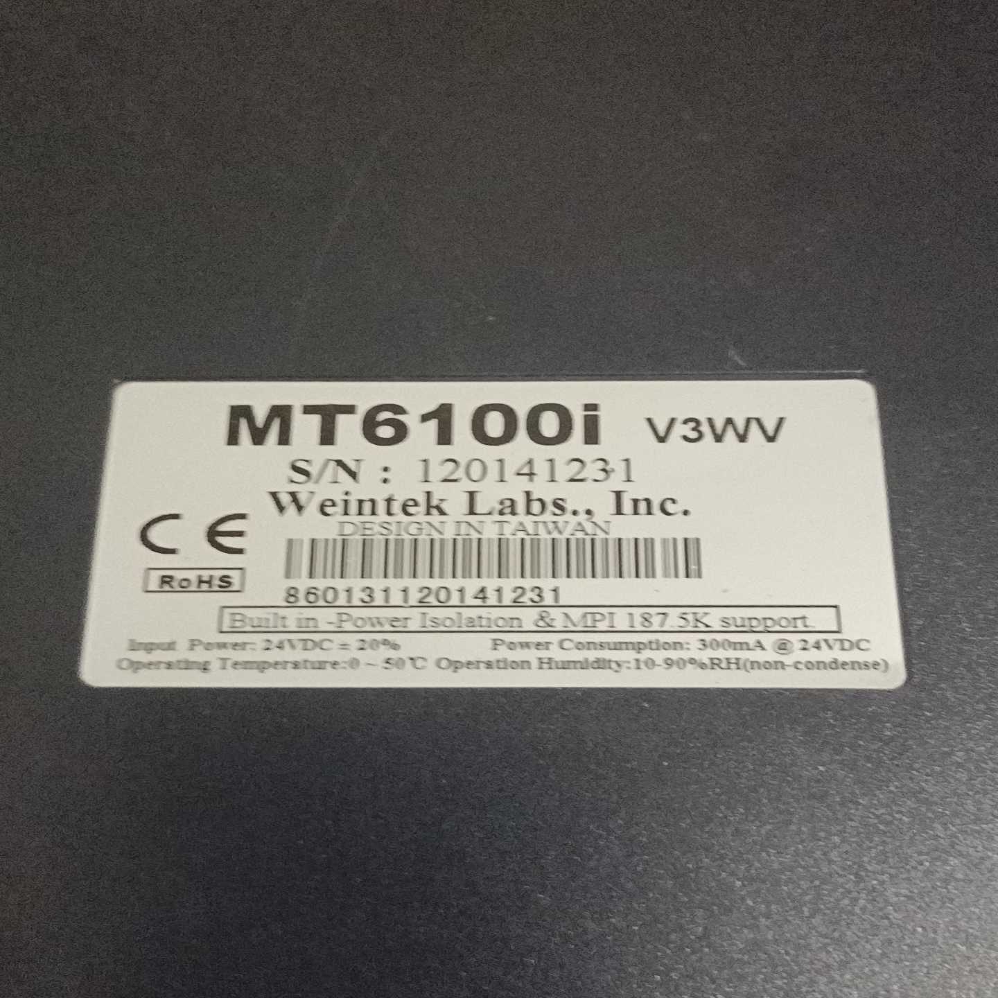 威纶触摸屏TK6100iV5WV实物拍一台，功能正询价