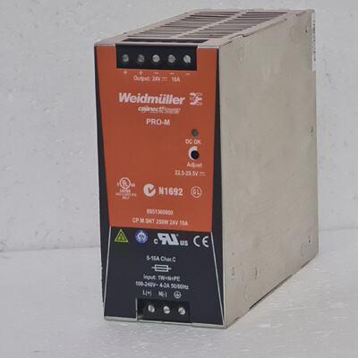 Weidmueller CP M SNT 250W 24V 10A Switchmode Power Supply Or