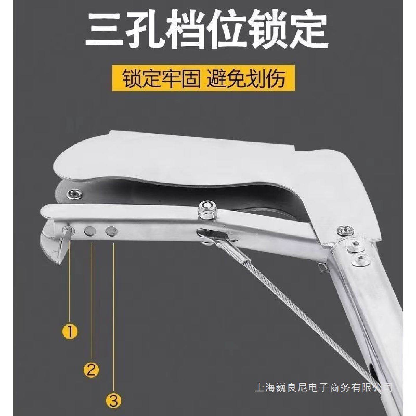 不锈钢夹子街道垃圾清理黄鳝夹抓泥鳅钳子户外赶海工具加长鳝鱼钳