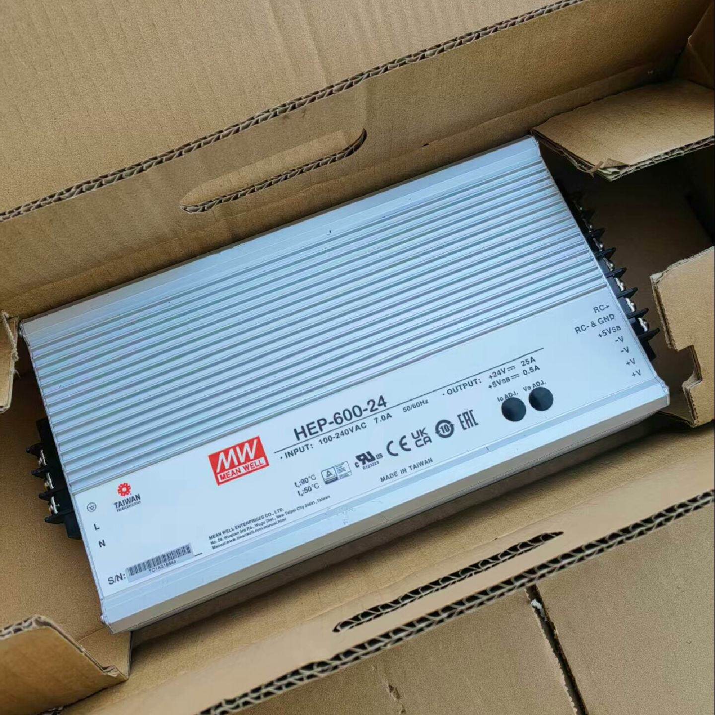 询台湾明纬HEP60024明纬PFC高效率24V25A防