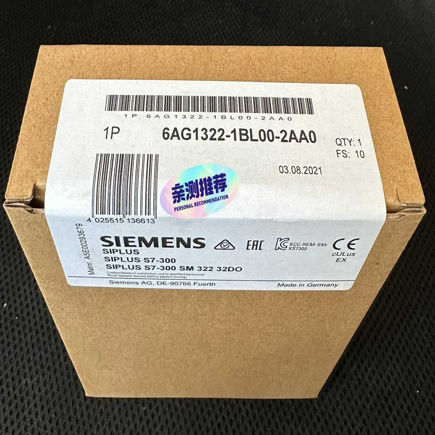 6AG1322-1BL00-2AA06AG1322-1适用