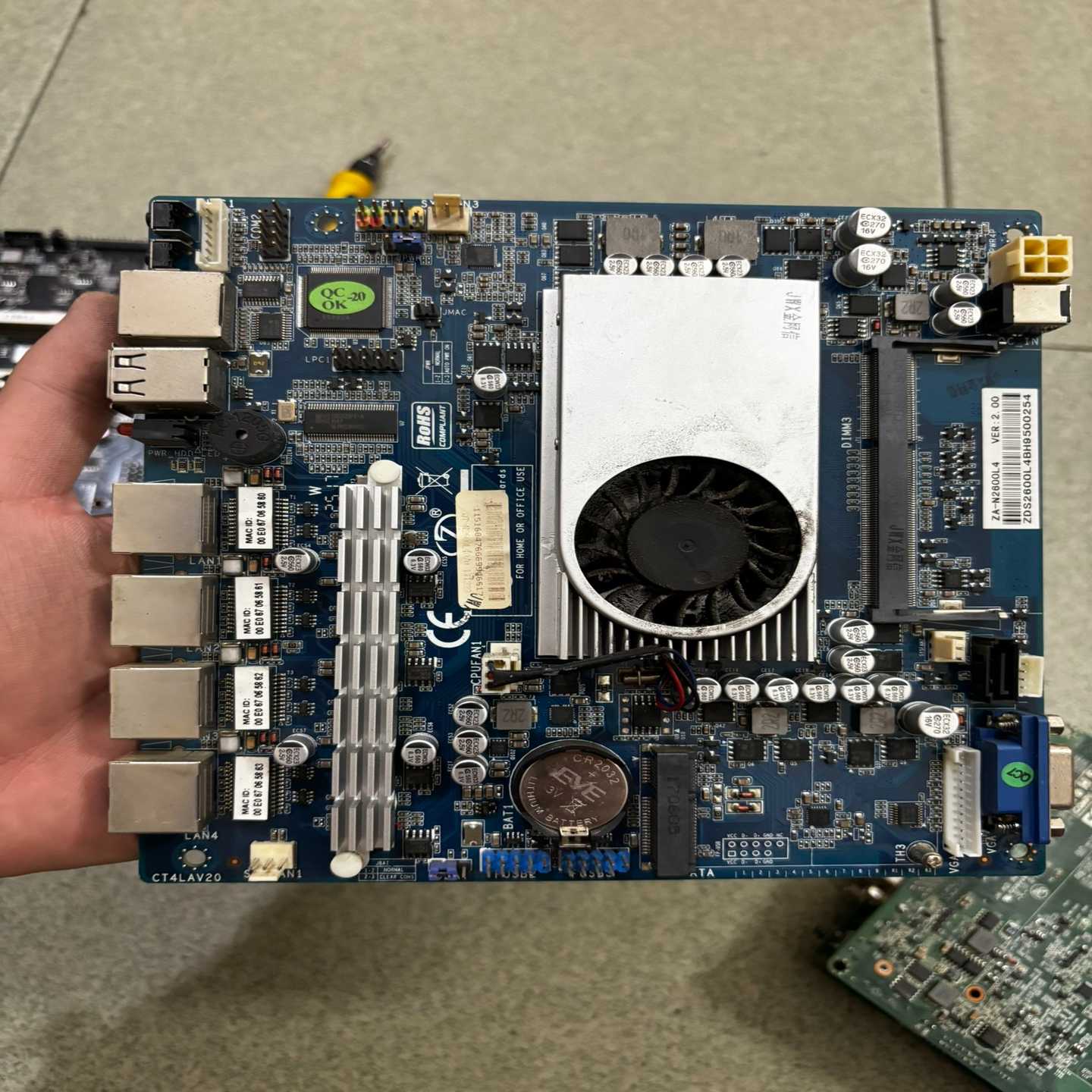 询价豆希ZA-N2600-L4主板