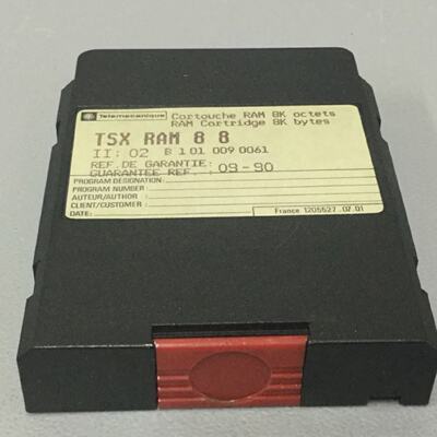 TSXRAM88  TELEMECANIQUE  TSXRAM 8 8  8K Bytes Ram Cartridge