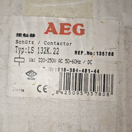 询》AEGLS132K德国进口交流接触器线圈电压交流22