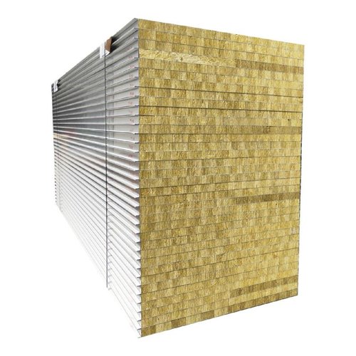 岩棉板保温板防火彩钢夹芯泡沫隔墙板活动板房材料硅岩玻镁净化板