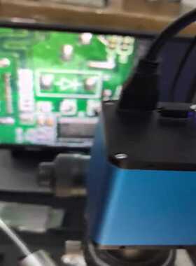 询价蓝色工业电子显微镜带0.7-4.5倍变焦镜头HDMIU