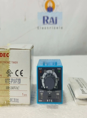 IDECRTE-P1AF20时间延迟继电器0.1SEC-600小时8针240伏5