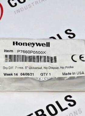 Honeywell P7660P0500X Dry Pressure Sensor With Unibidirectio