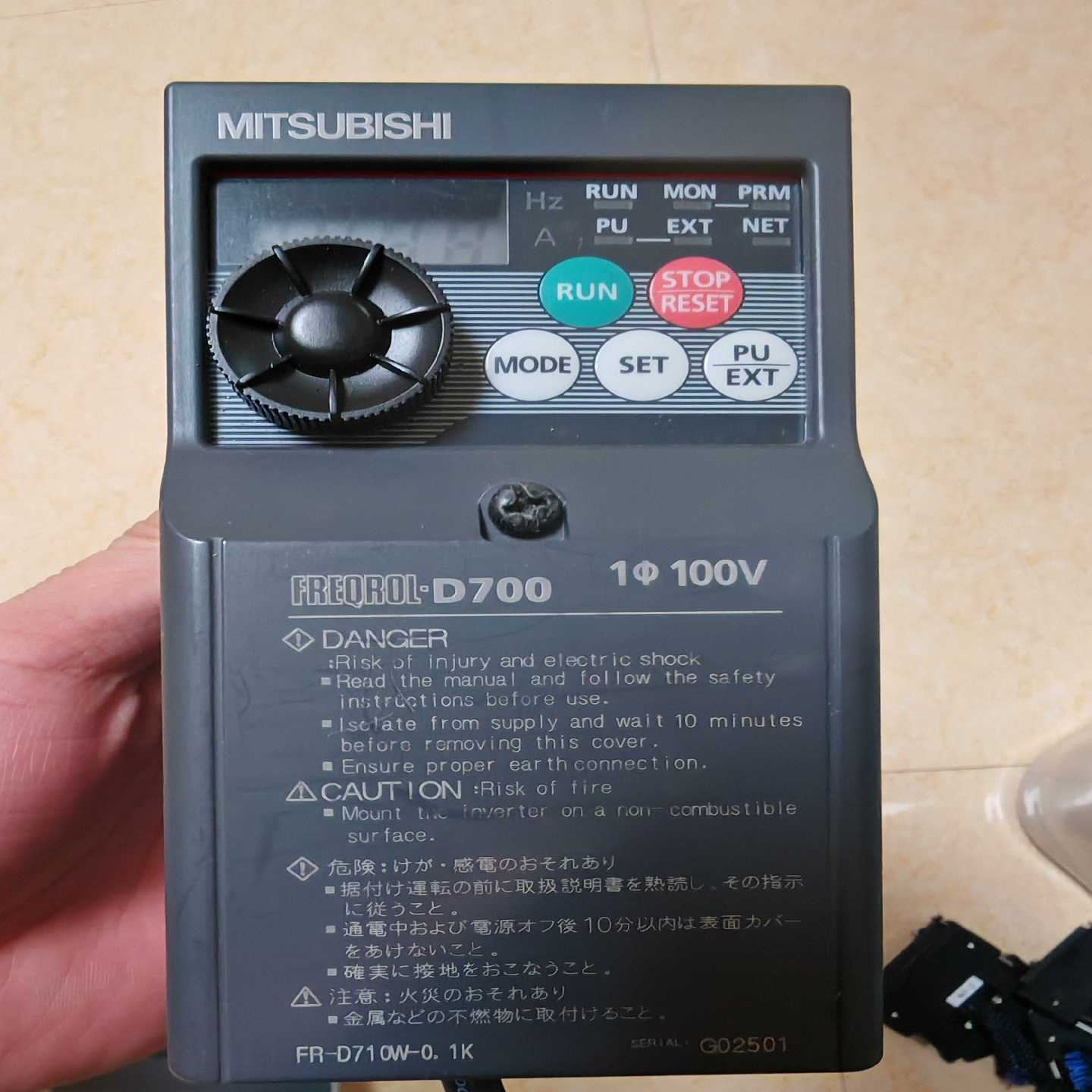 FR-D710W-0.1K单相110V变频器一台,成色漂~询价