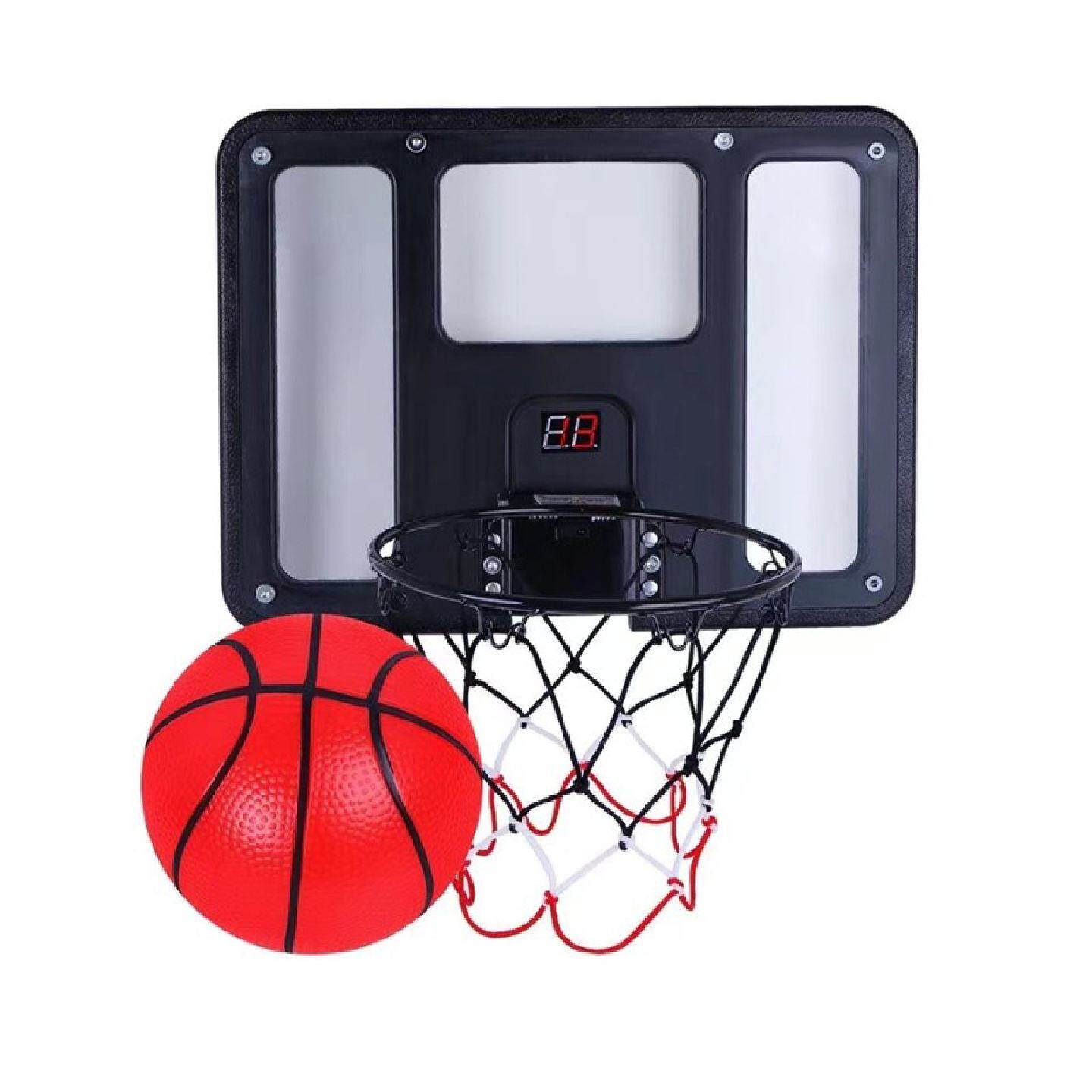 跨境儿童计分篮球板室内免打孔悬挂式计分篮球架体育运动投篮玩具