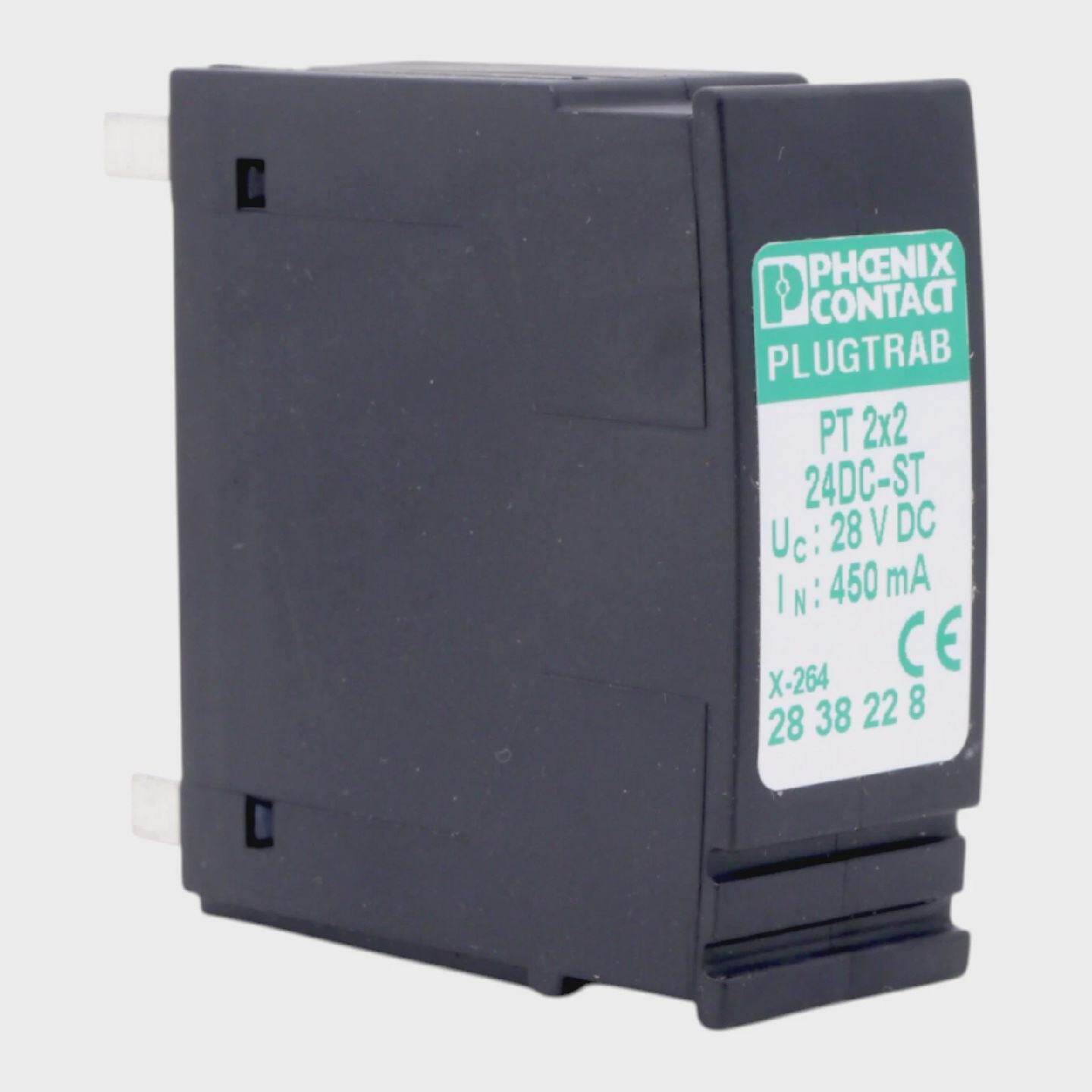 PHOENIX CONTACT PT 2X2 24DCST 2838228 SURGE PROTECTOR PLUG
