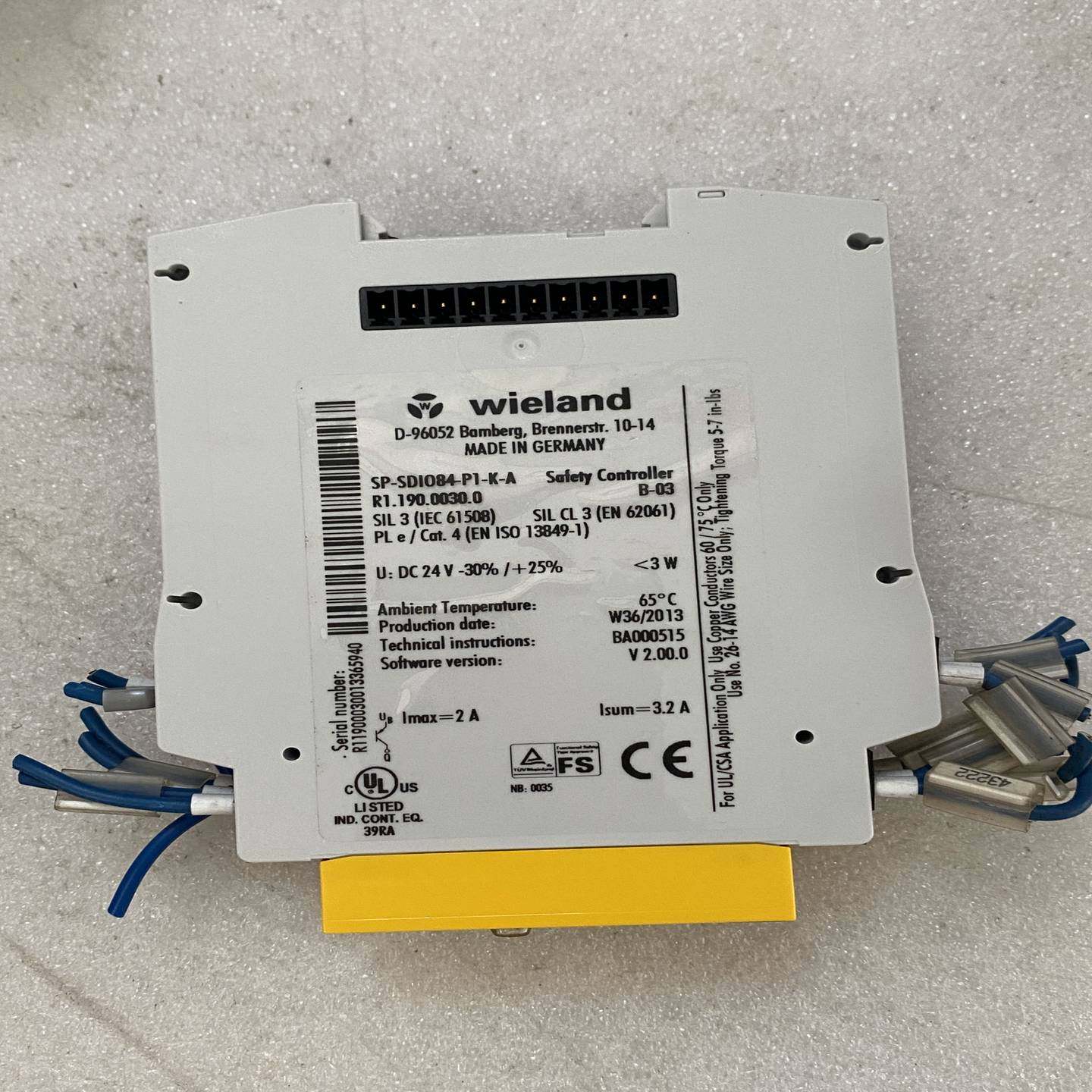 WielandSP-SDIO84-P1-K-A威琅安全继电-询价客服