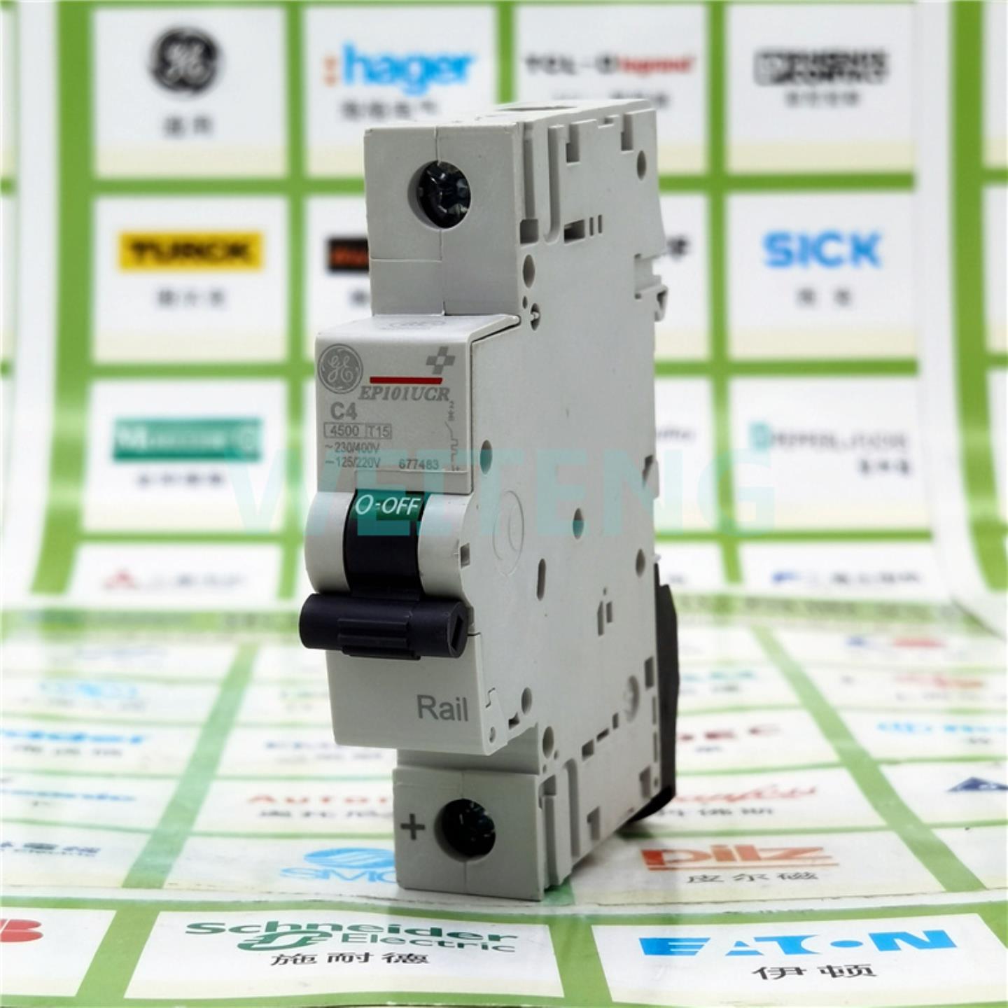 隆兴美国GE通用 EP101UCR 铁路专用断路器1P空气开关 Rail轨道 6*