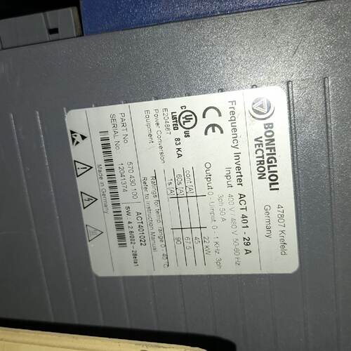 询价-德国邦飞利变频器ACT40129A22KW大功率三相4