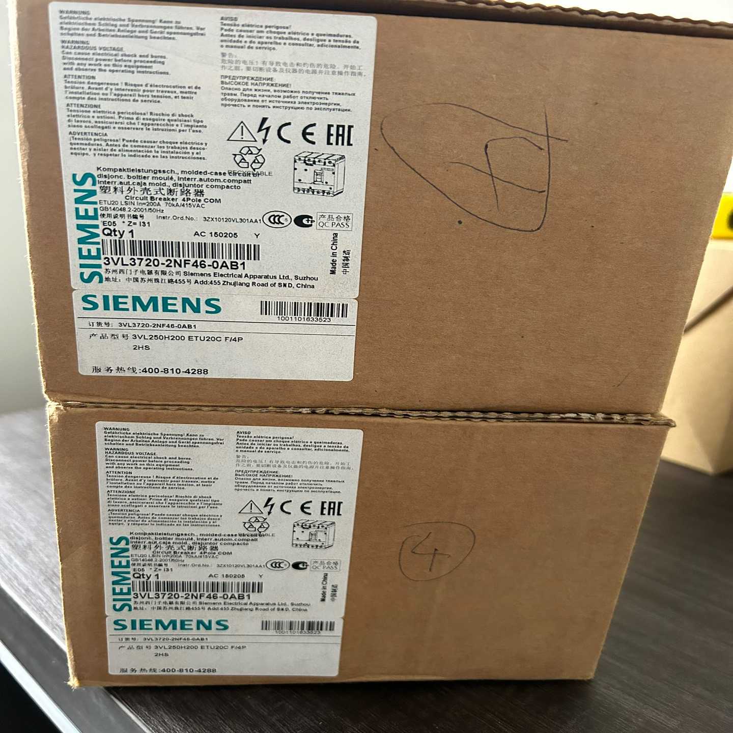 VL250速壳断路器3VL3720-2NF46-0AB~询价