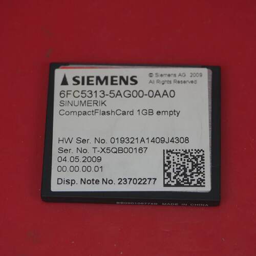 Siemens Sinumerik 6FC53135AG000AA0 Compactflash Card 1GB