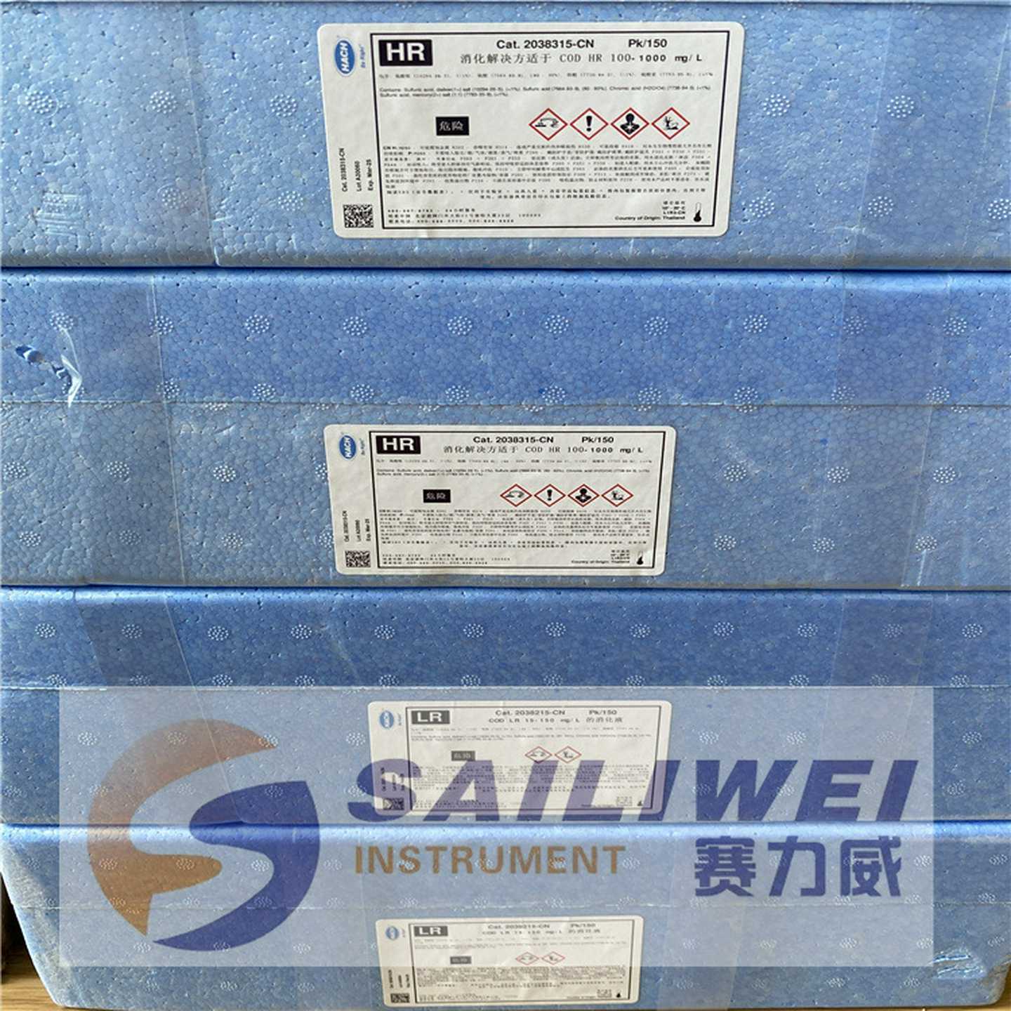 n哈希水质COD试剂货号2038215-CN量程-0mg/L分析试剂美国203