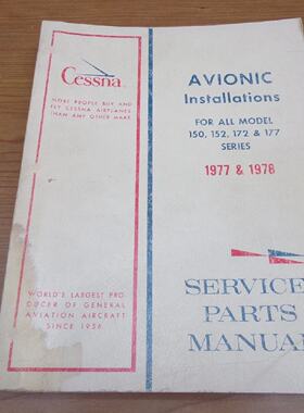 Cessna 150 152 172 177 Series Avionics Service Parts Manual