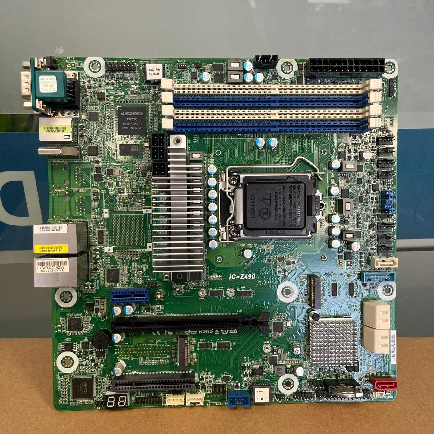 几乎全新，永擎IC-Z490Z490服务器主板11代工--议价商品