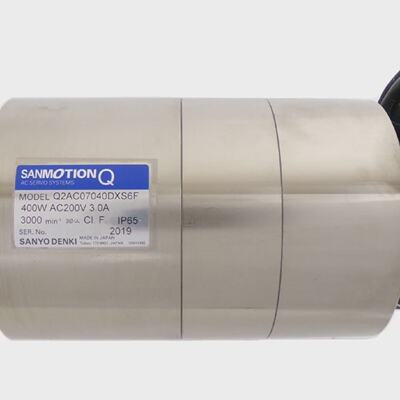 Sanyo Denki Q2AC07040DXS6F AC Servo Motor Sanmotion Q Workin