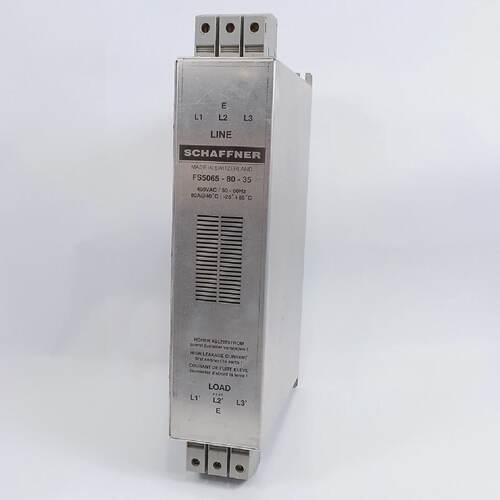 Schaffner FN506511035 ThreePhase EMC Filter 480VAC5060Hz