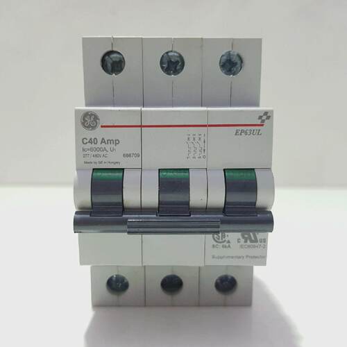 GE EP63ULC40 MINIATURE CIRCUIT BREAKER EP63UL 6000A 277480 V