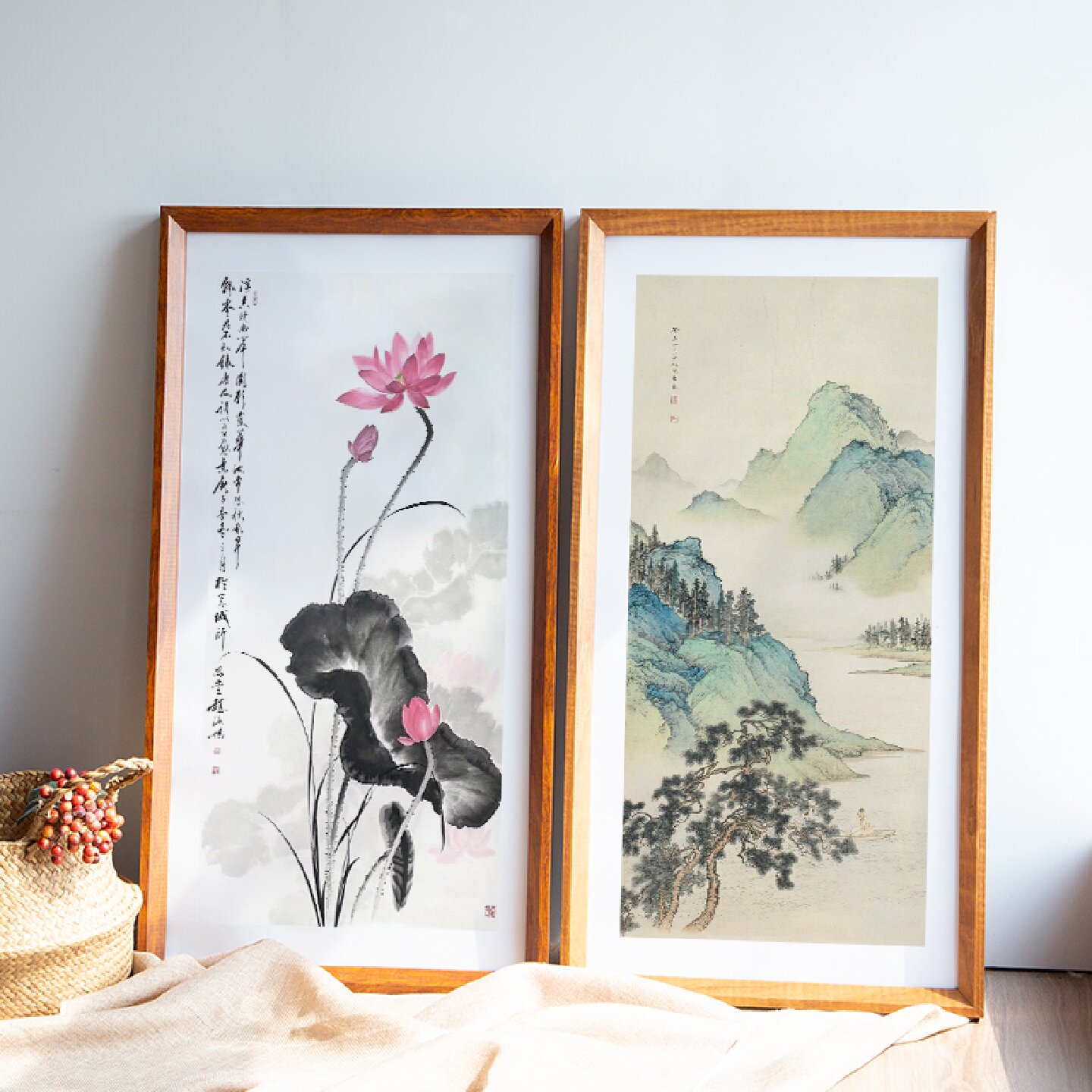 实木装裱书法框边条自装字画相框空框架装裱框画框拼图框挂墙定做