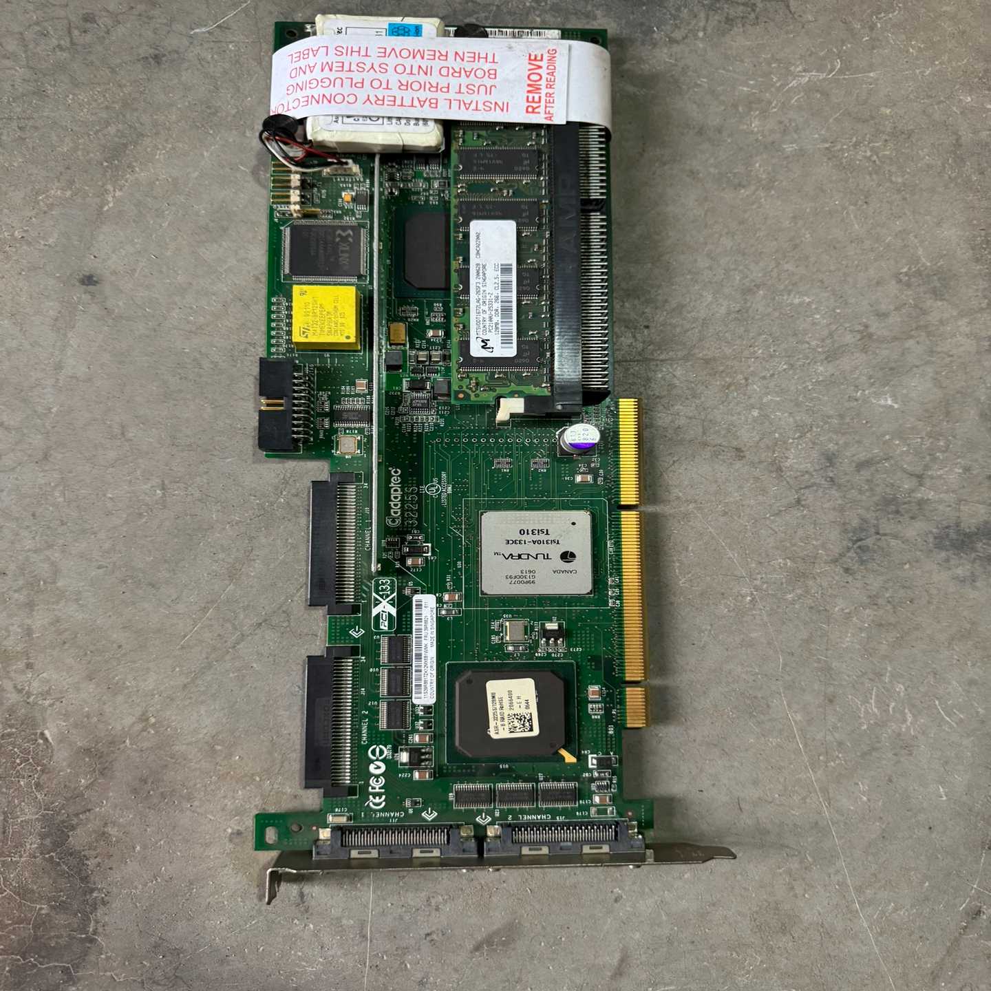 【星慕电子】SCSI阵列卡，adaptec-3225S,DDR 128M