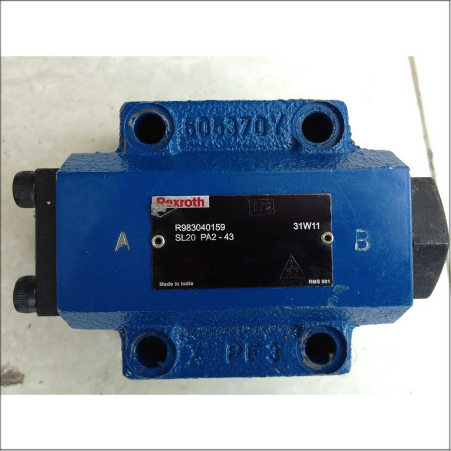 REXROTH液压单向阀R983040159 SL20PA2-43/ 电磁换向阀
