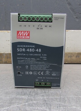 MEANWELLSDR48048电源供应100240V48VDC10AMP已测试优惠