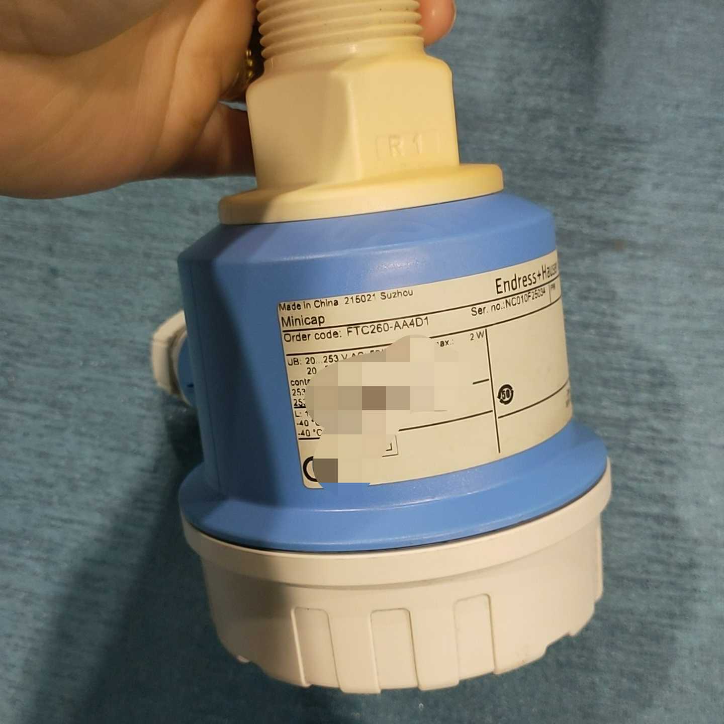 询价EH恩德斯豪斯电容式物位开关FTC260-AA4D1，蓝白