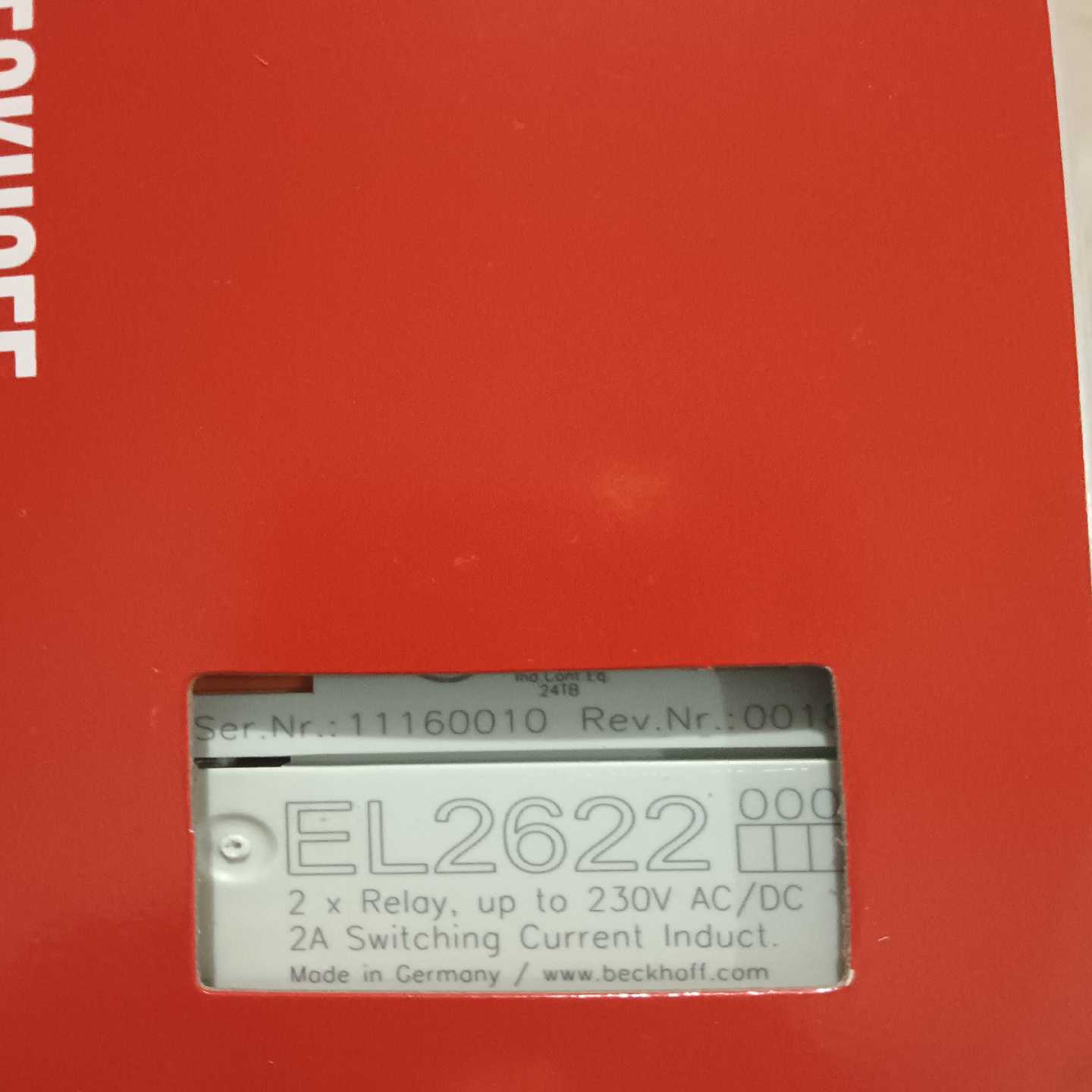 倍福模块EL2622原装正品链接实物拍摄需要的联系