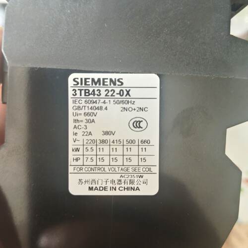 询价-接触器3TB4322OX