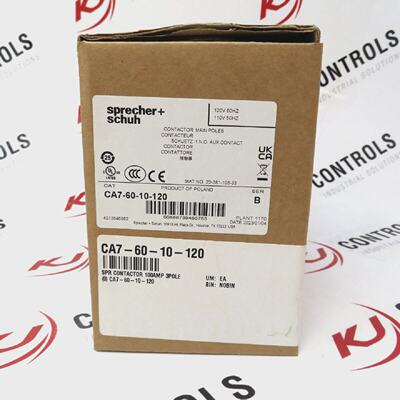 Sprecher  Schuh CA76010120 3Pole Contactor 60A 110120V Coil
