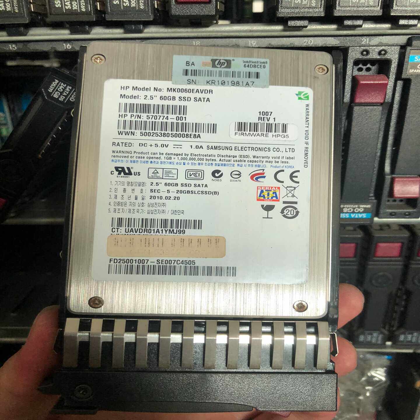 （议价）HP60GSSD硬盘572252-00157077