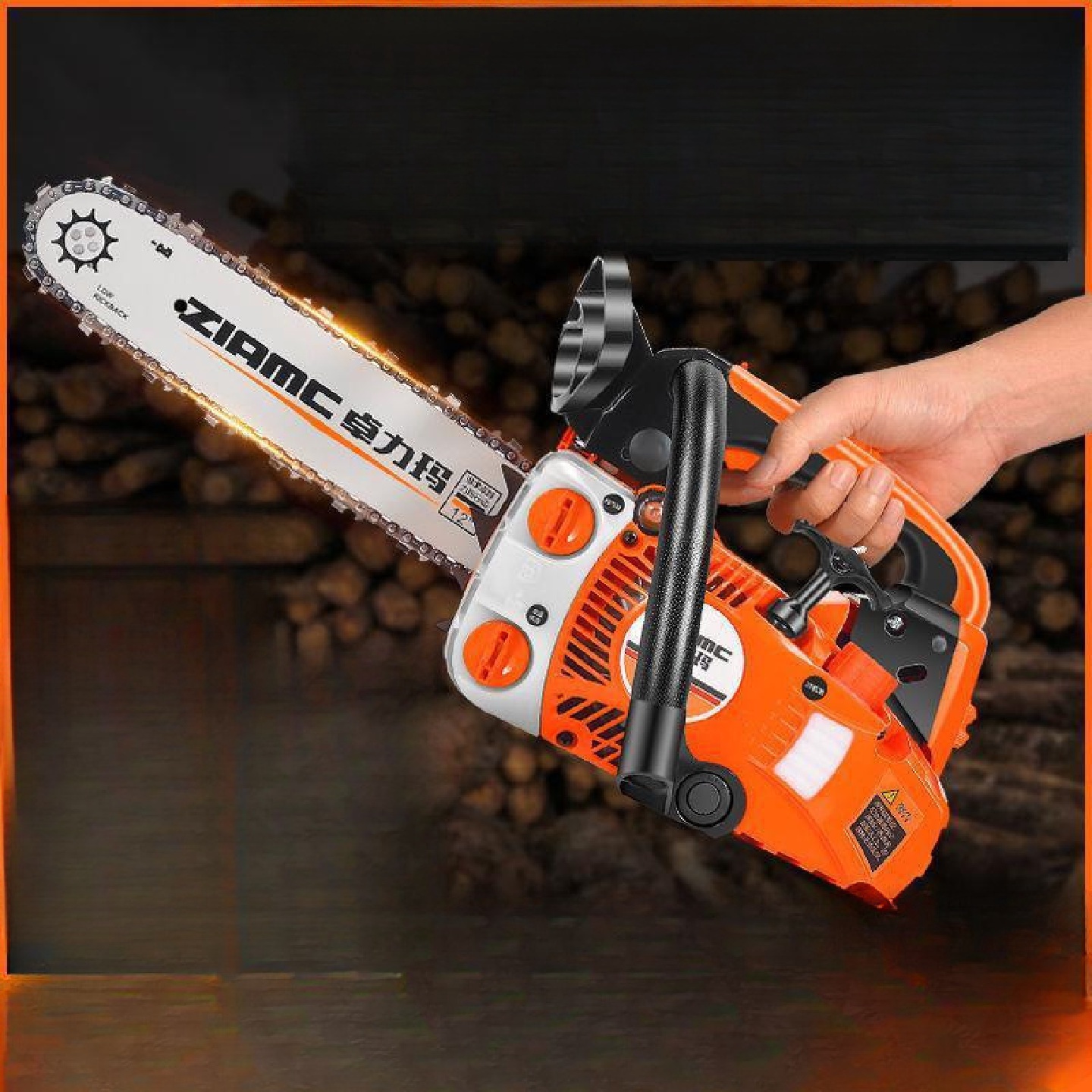 德国ZLAMC四冲程小油锯伐木锯毛竹锯12寸14寸家用单手轻便砍树机