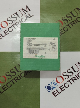SCHNEIDERELECTRICLC1D18R7POWERCONTACTOR18AMPVOLTAGE4