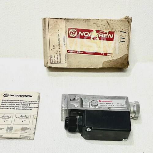 Norgren 0820760 Pressure Switch Range 0.530 Rod Umax 250V Im